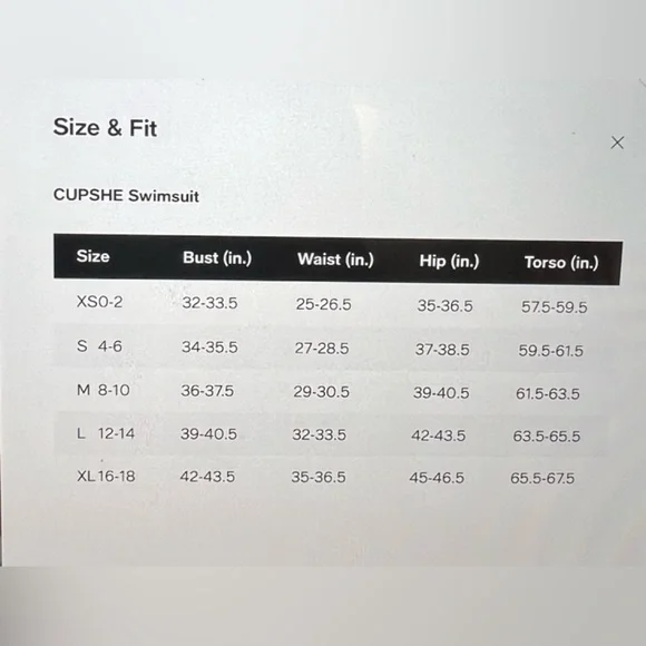 🆕 CUPSHE 2 PIECE NAVY TAKINI SWIMSUIT - Picture 10 of 10